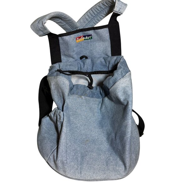Denim Pet Pocket Carrier - Picture 1 of 9